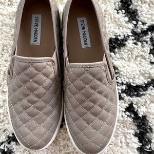 Steve Madden quilted slip ons